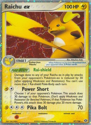 Raichu ex (97/106) [Emerald] - Ultra Rare