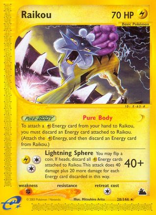 Raikou (28/144) [Skyridge] - Rare
