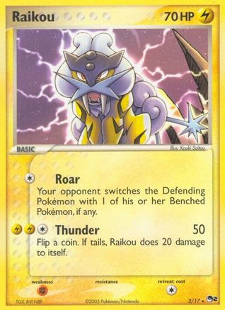 Raikou (3/017) [POP Series 2] Holofoil - Rare
