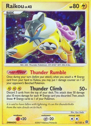 Raikou (16/132) [Secret Wonders] Reverse Holofoil - Holo Rare