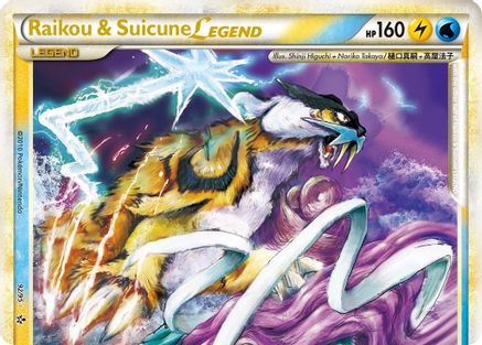 Raikou & Suicune Legend (Top) (92/95) [Unleashed] Holofoil - Ultra Rare