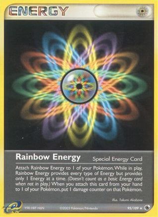 Rainbow Energy (95/109) [Ruby and Sapphire] Reverse Holofoil - Rare