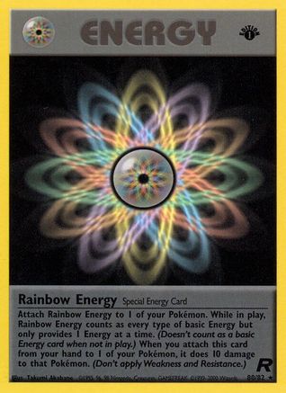 Rainbow Energy (080/82) [Team Rocket] 1st Edition - Rare
