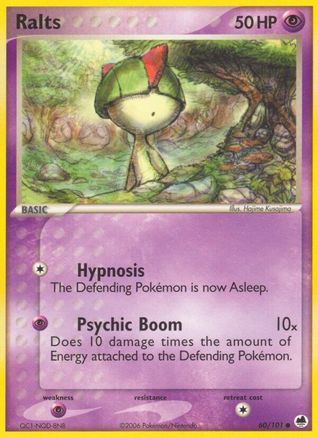 Ralts (060/101) [Dragon Frontiers] Reverse Holofoil - Common
