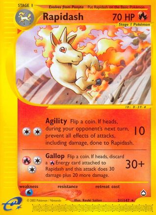 Rapidash (31/147) [Aquapolis] - Rare