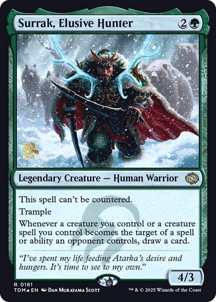 Surrak, Elusive Hunter (PRE-161) [Prerelease Cards] Foil