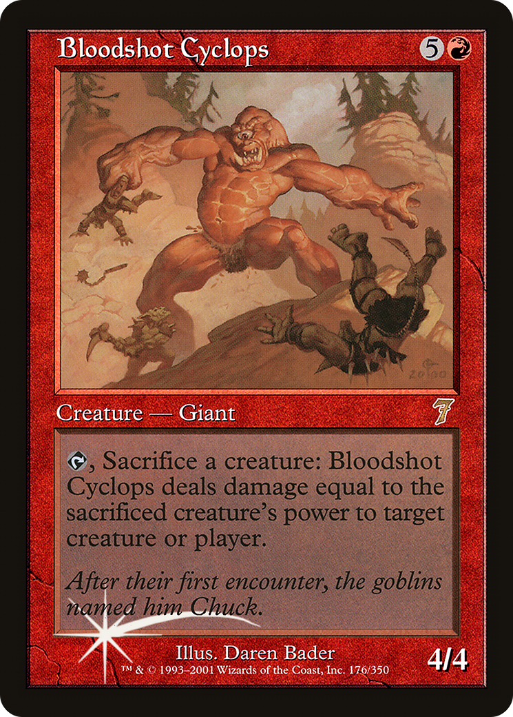 Bloodshot Cyclops (7ED-176★) [7th Edition] Foil