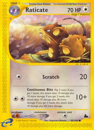 Raticate (89/144) [Skyridge] - Common