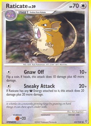 Raticate (61/132) [Secret Wonders] Reverse Holofoil - Uncommon