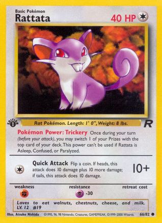 Rattata (066/82) [Team Rocket] 1st Edition - Common