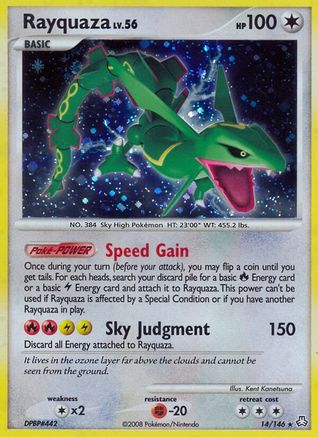 Rayquaza (14/146) [Legends Awakened] Reverse Holofoil - Holo Rare