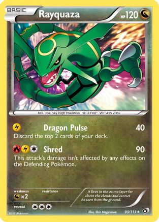 Rayquaza (093/113) [Legendary Treasures] Holofoil - Holo Rare