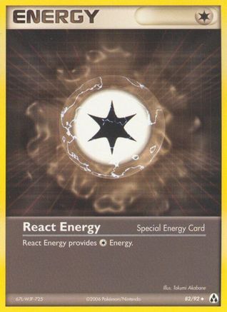 React Energy (082/92) [Legend Maker] Reverse Holofoil - Uncommon