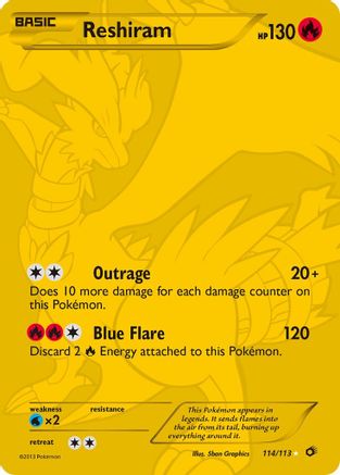 Reshiram (114 Full Art Secret Rare) (114/113) [Legendary Treasures] Holofoil - Secret Rare