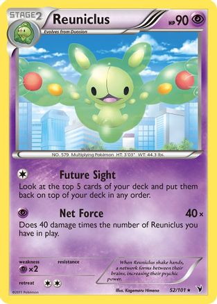 Reuniclus (52/101) [Noble Victories] Reverse Holofoil - Rare