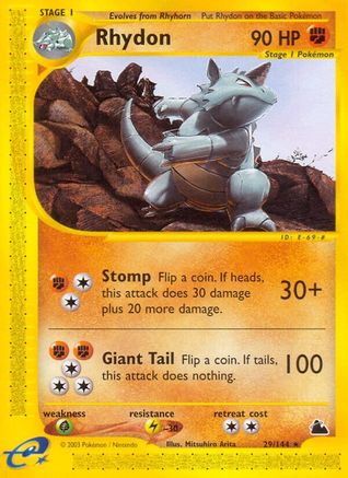 Rhydon (29/144) [Skyridge] - Rare