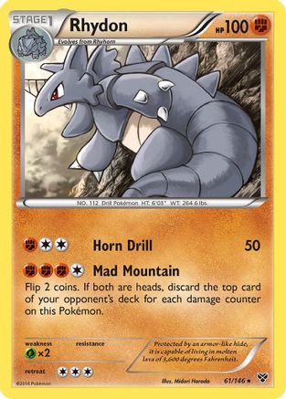 Rhydon (61/146) [XY Base Set] Reverse Holofoil - Rare