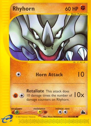 Rhyhorn (91/144) [Skyridge] - Common