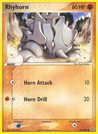 Rhyhorn (62/106) [Emerald] - Common