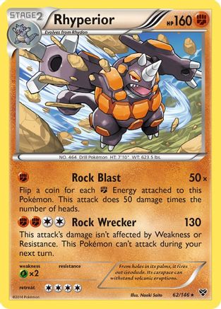 Rhyperior (62/146) [XY Base Set] Holofoil - Holo Rare