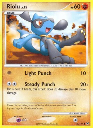 Riolu (091/127) [Platinum] - Common