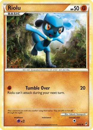 Riolu (050/95) [Call of Legends] Reverse Holofoil - Uncommon
