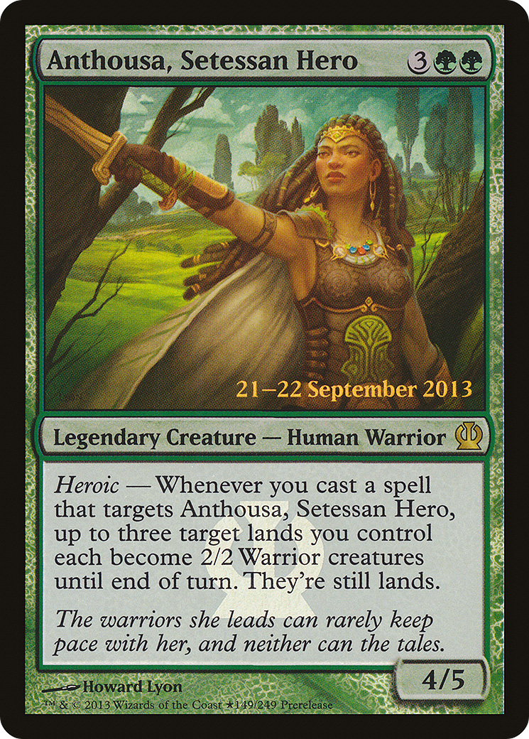 Anthousa, Setessan Hero (PRE-149★) [Theros Promos] Foil