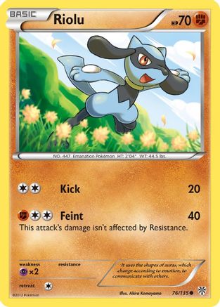 Riolu (76/135) [Plasma Storm] Reverse Holofoil - Common