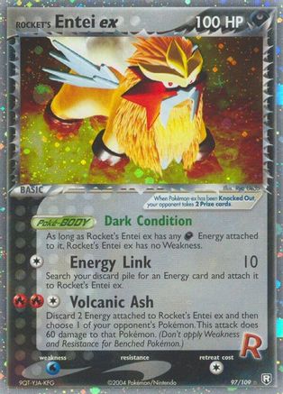 Rocket's Entei ex (097/109) [Team Rocket Returns] Holofoil - Ultra Rare