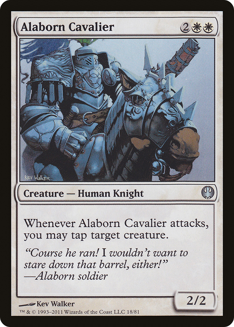 Alaborn Cavalier (DDG-018) [Duel Decks: Knights vs. Dragons]