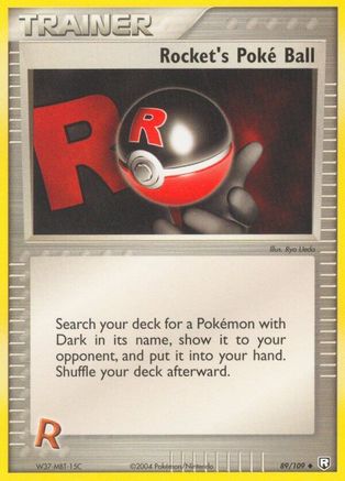 Rocket's Poke Ball (089/109) [Team Rocket Returns] Reverse Holofoil - Uncommon