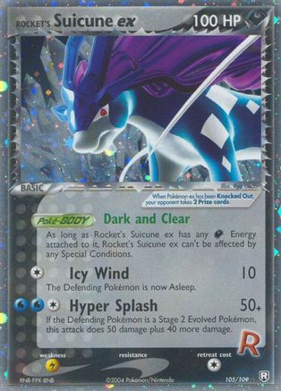 Rocket's Suicune ex (105/109) [Team Rocket Returns] Holofoil - Ultra Rare