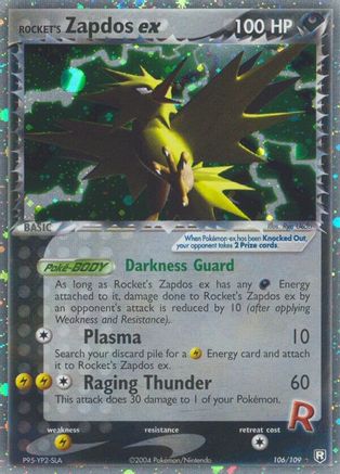 Rocket's Zapdos ex (106/109) [Team Rocket Returns] - Ultra Rare
