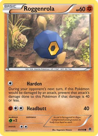 Roggenrola (49/98) [Emerging Powers] Reverse Holofoil - Common