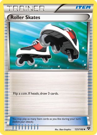 Roller Skates (125/146) [XY Base Set] Reverse Holofoil - Uncommon