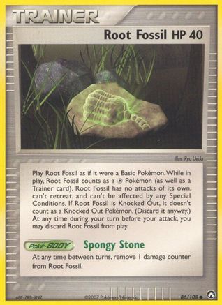 Root Fossil (86/108) [Power Keepers] - Common