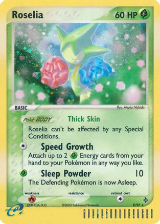 Roselia (009/97) [Dragon] Reverse Holofoil - Holo Rare