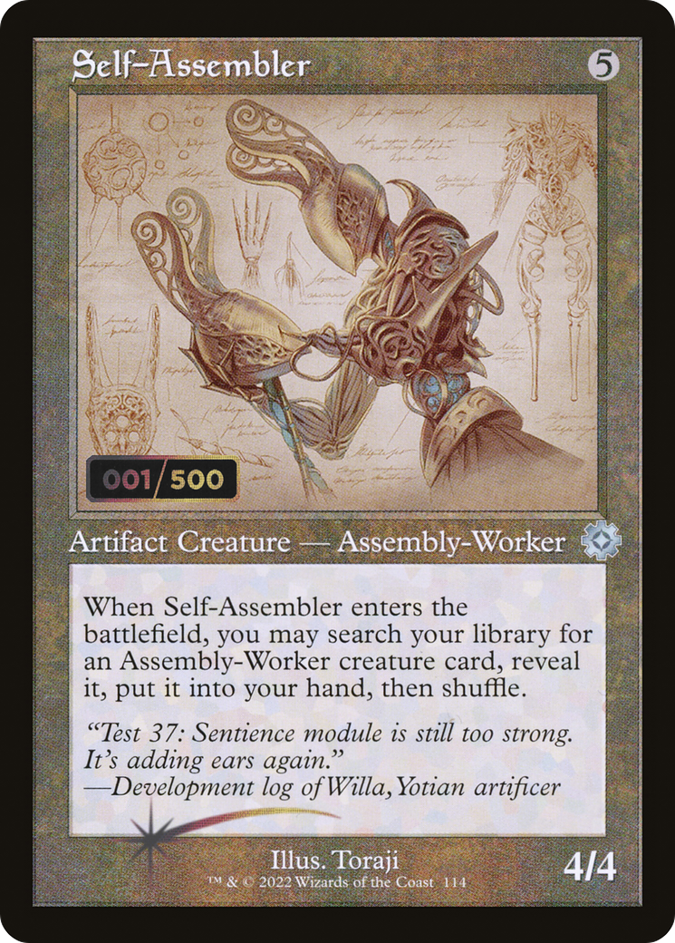 Self-Assembler (Schematic) (Serial Numbered) (BRR-114) [The Brothers' War Retro Artifacts] Foil