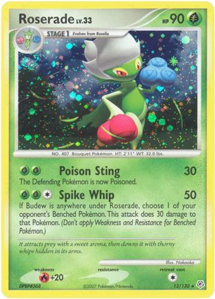Roserade (013/130) [Diamond and Pearl] Reverse Holofoil - Holo Rare