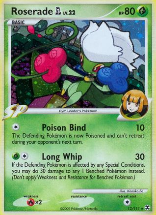 Roserade GL (12/111) [Rising Rivals] Reverse Holofoil - Holo Rare