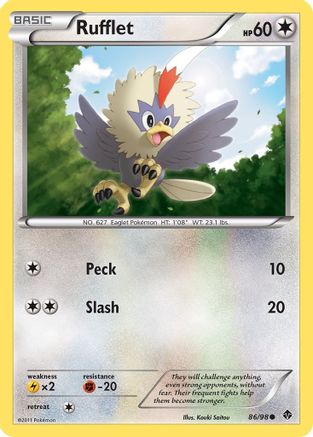 Rufflet (86/98) [Emerging Powers] Reverse Holofoil - Common