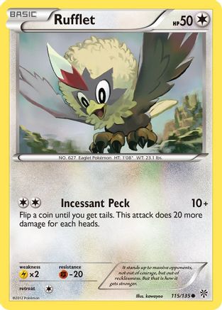 Rufflet (115/135) [Plasma Storm] Reverse Holofoil - Common