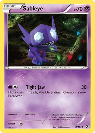 Sableye (61/113) [Legendary Treasures] Reverse Holofoil - Uncommon