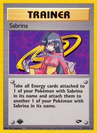 Sabrina (110/132) [Gym Challenge] 1st Edition - Rare