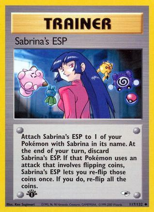 Sabrina's ESP (117/132) [Gym Heroes] 1st Edition - Uncommon