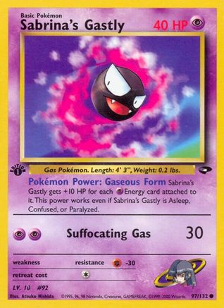 Sabrina's Gastly (097/132) [Gym Challenge] 1st Edition - Common