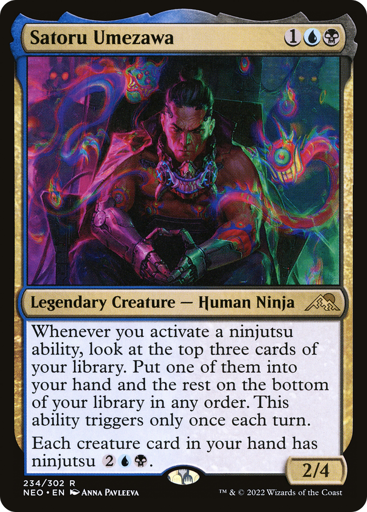 Satoru Umezawa (NEO-234) [Kamigawa: Neon Dynasty] Foil