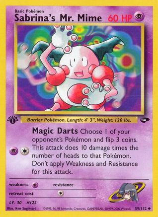 Sabrina's Mr. Mime (059/132) [Gym Challenge] 1st Edition - Uncommon