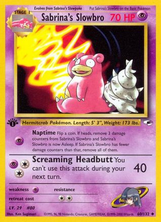 Sabrina's Slowbro (060/132) [Gym Heroes] 1st Edition - Uncommon