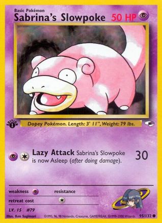Sabrina's Slowpoke (095/132) [Gym Heroes] 1st Edition - Common